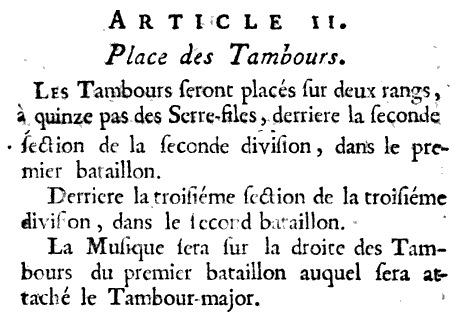 1776 place tambours